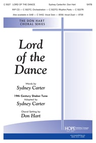 Lord of the Dance SATB choral sheet music cover Thumbnail